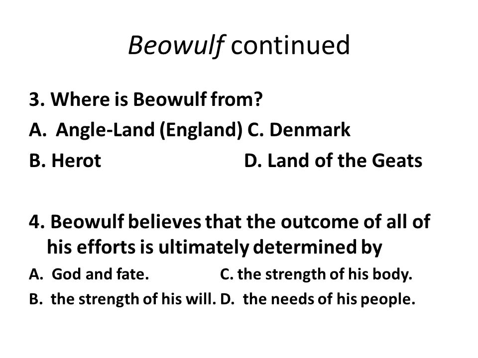 A comprehensive comparison of the canterbury tales and the epic of beowulf